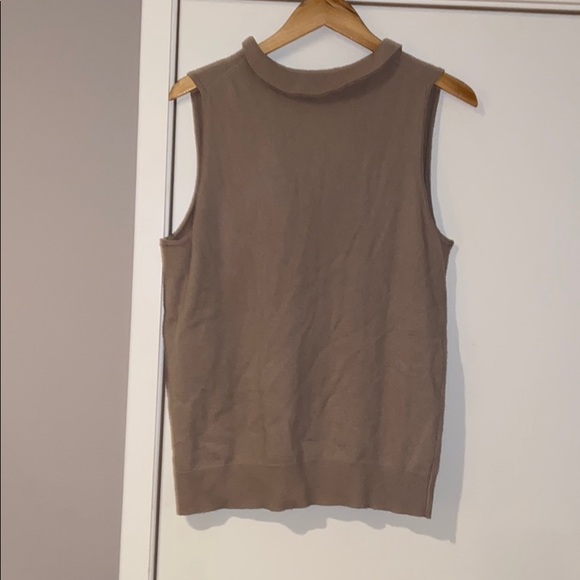 J. Crew Cashmere Sweater Vest - Tan Only - Picture 4 of 10